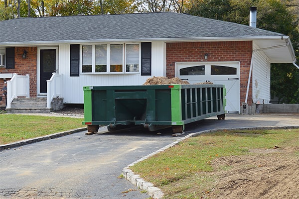 hazardous materials, appliances, and electronics are not allowed in residential dumpsters